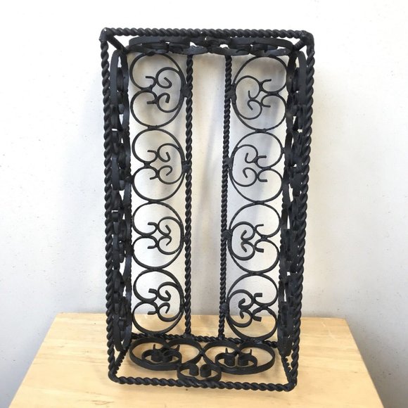 Cast Iron Ornate Rustic Primitive Tissue Box Napkin Holder Cover Farmhouse Decor - Picture 7 of 11